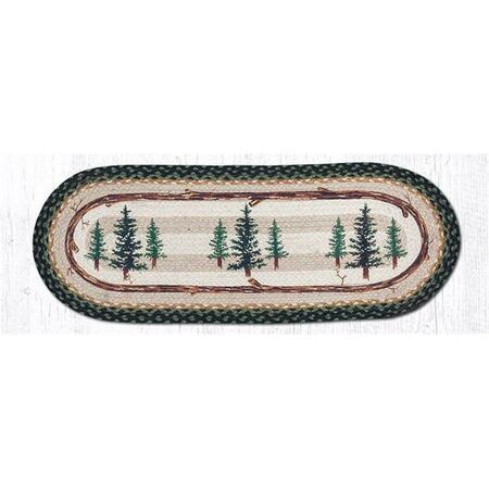 CAPITOL IMPORTING CO 13 x 36 in. Tall Timbers Oval Patch Runner 68-116TT